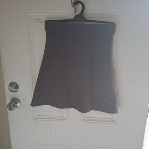 LOFT Charcoal A-Line Skirt